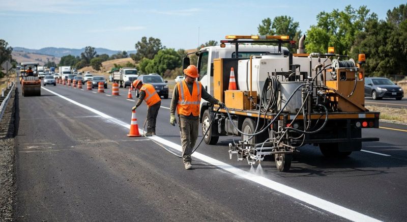Asphalt Striping in Roswell, GA