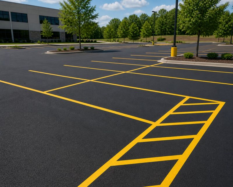 Commercial Asphalt Painting in Lawrenceville, GA