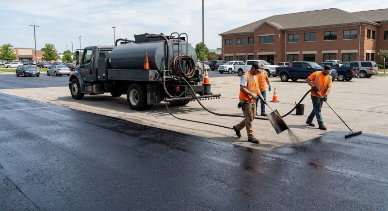 Commercial Asphalt Sealing in Greenville, SC