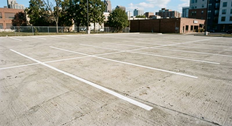 Concrete Parking Lot Striping in Alpharetta, GA