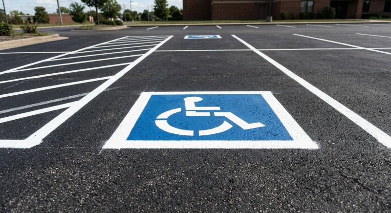 Disability Parking Marking in Suwanee, GA