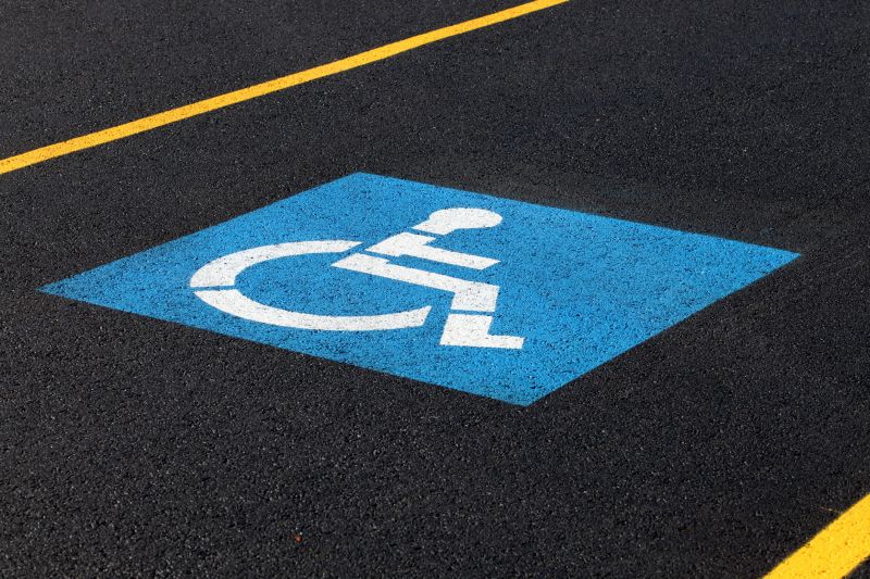 Disability Parking Marking in Alpharetta, GA