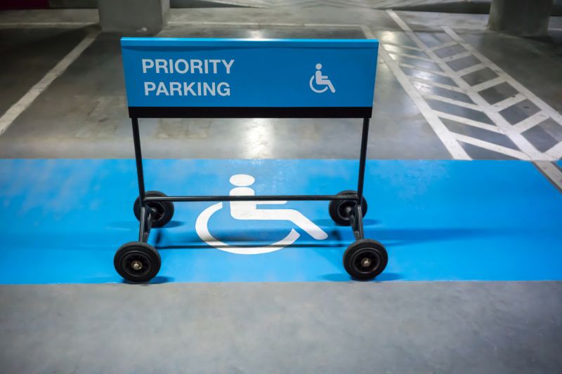 Disability Parking Marking in Roswell, GA