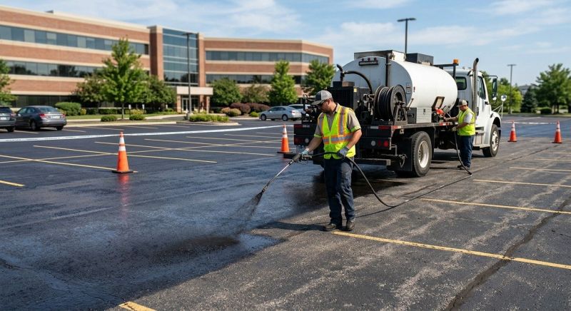 Lot Sealcoating in Grand Rapids, MI