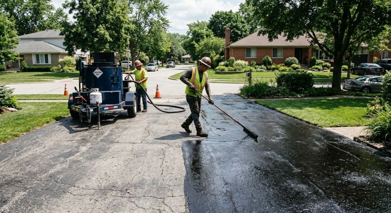 Tar Driveway Sealing in Fort Collins, CO