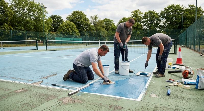 Tennis Court Repair Service in Greenville, SC