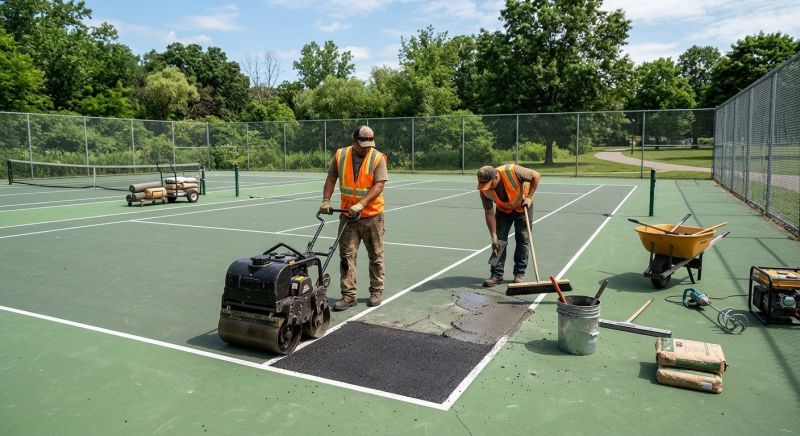 Tennis Court Repair Service in Grand Rapids, MI